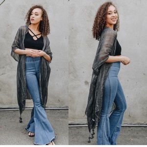 Restocked New Boho Striped Kimono Cardigan